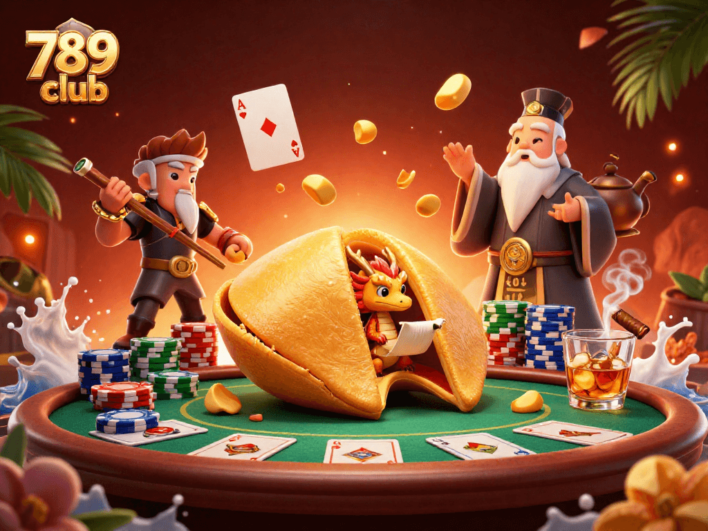 Engage with the thrilling atmosphere of 789 club, showcasing a vibrant casino scene with dynamic characters.