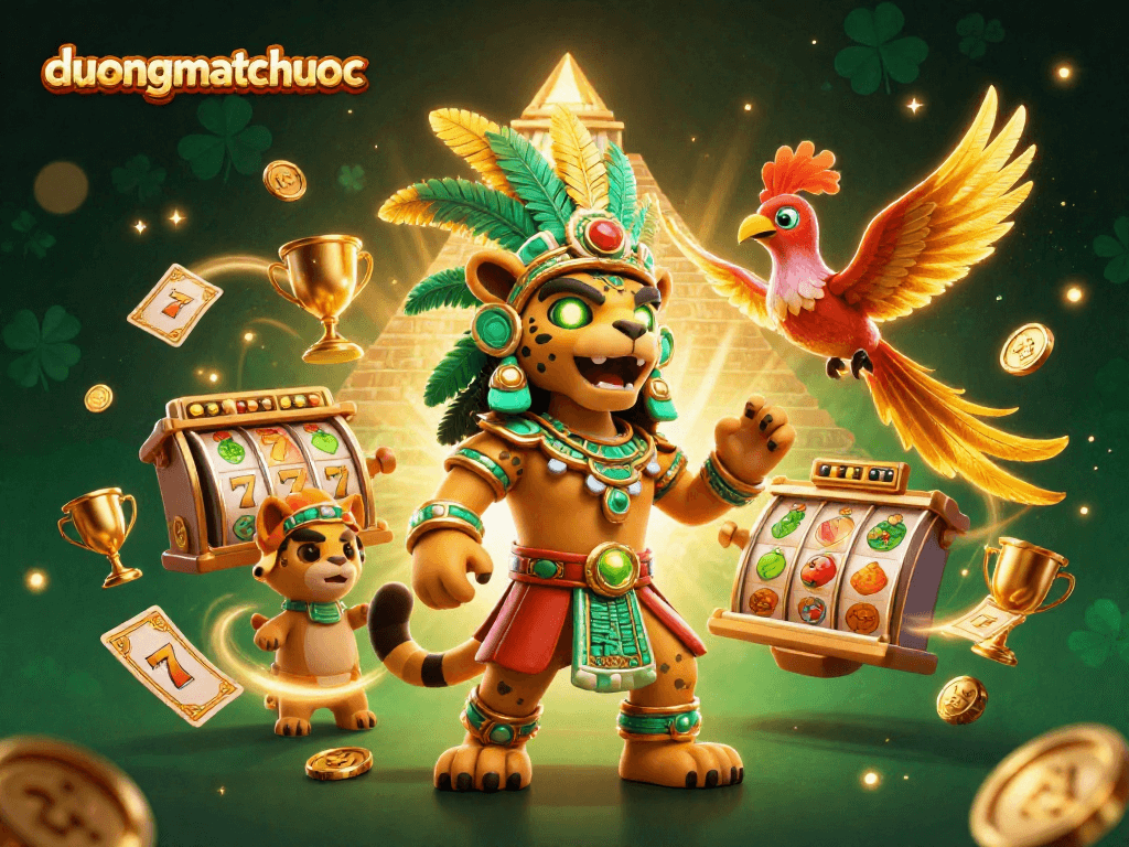 Experience thrilling gameplay with duongmatchuoc as the jaguar priest conquers slot reels and jackpots.