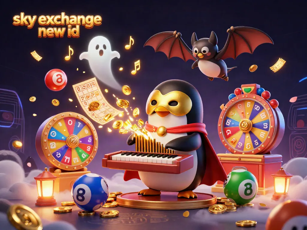 Watch the 3D cartoon penguin shoot golden coins while playing as you engage with Sky Exchange new ID, a gaming adventure.