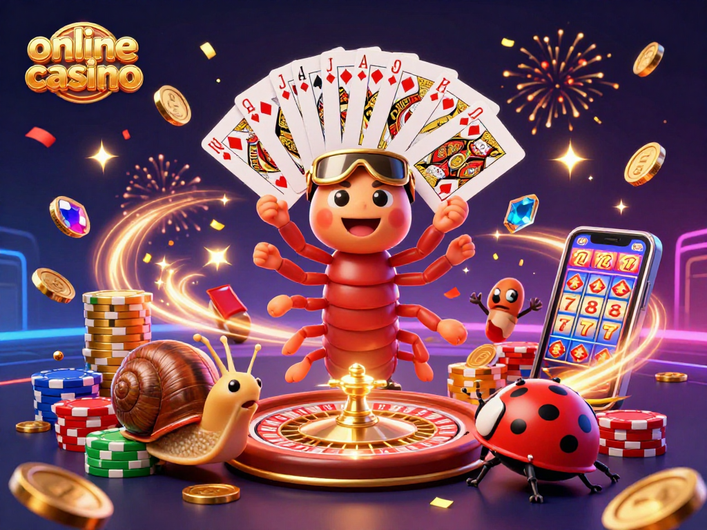 Engage in an online casino scene with thrilling pokies, vibrant coins, and action-packed gameplay.