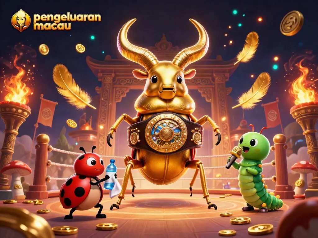 Engage with pengeluaran macau results in a vibrant casino-themed 3D illustration showcasing action-packed characters.