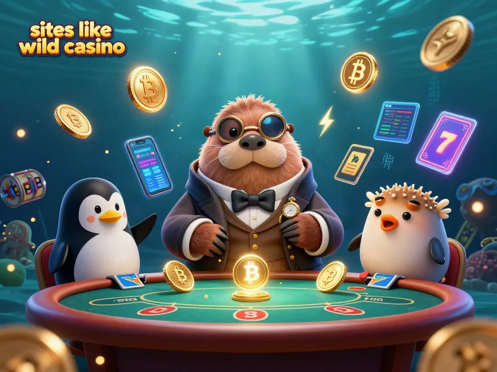 Experience sites like wild casino with a jolly walrus and friends at an underwater poker table