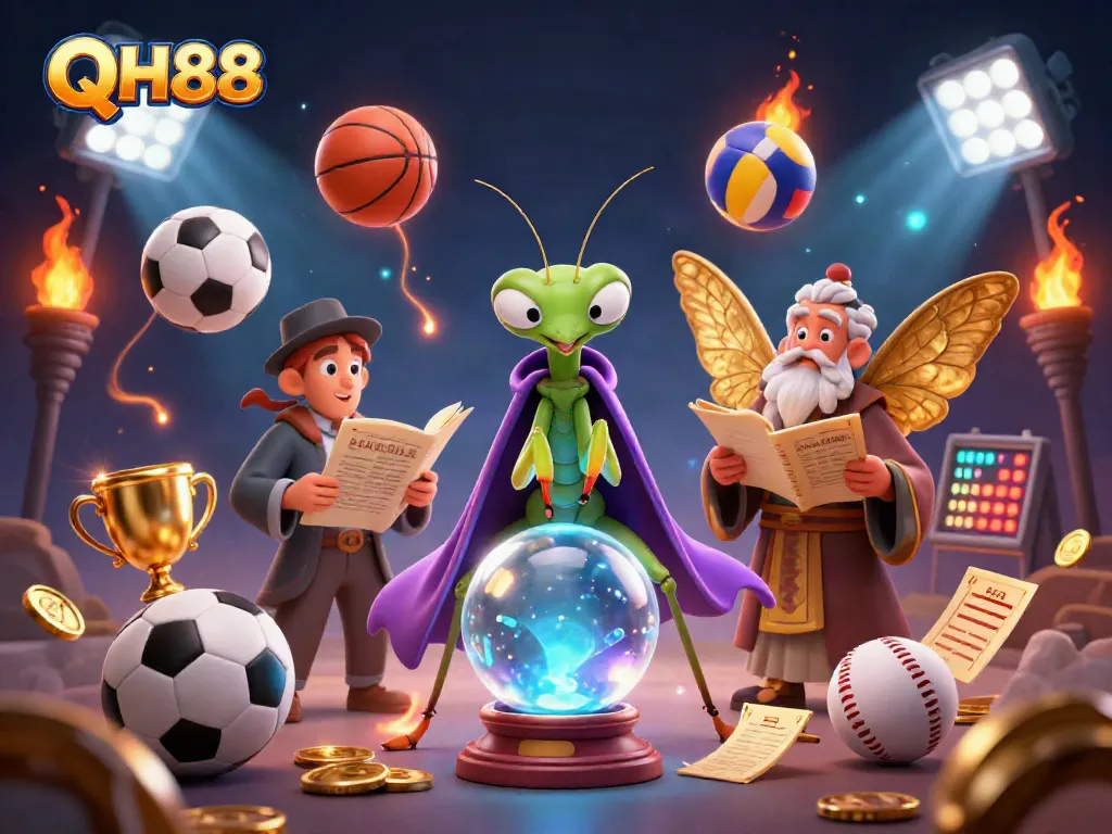 Engage in thrilling sports betting action with QH88's vibrant casino scene featuring dynamic sports elements.