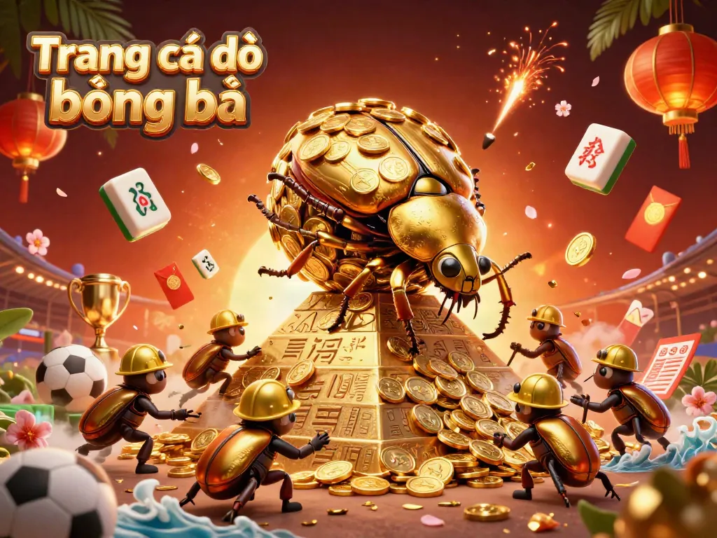 Engage with Trang cá độ bóng đá in this dynamic 3D illustration showcasing vibrant betting elements.