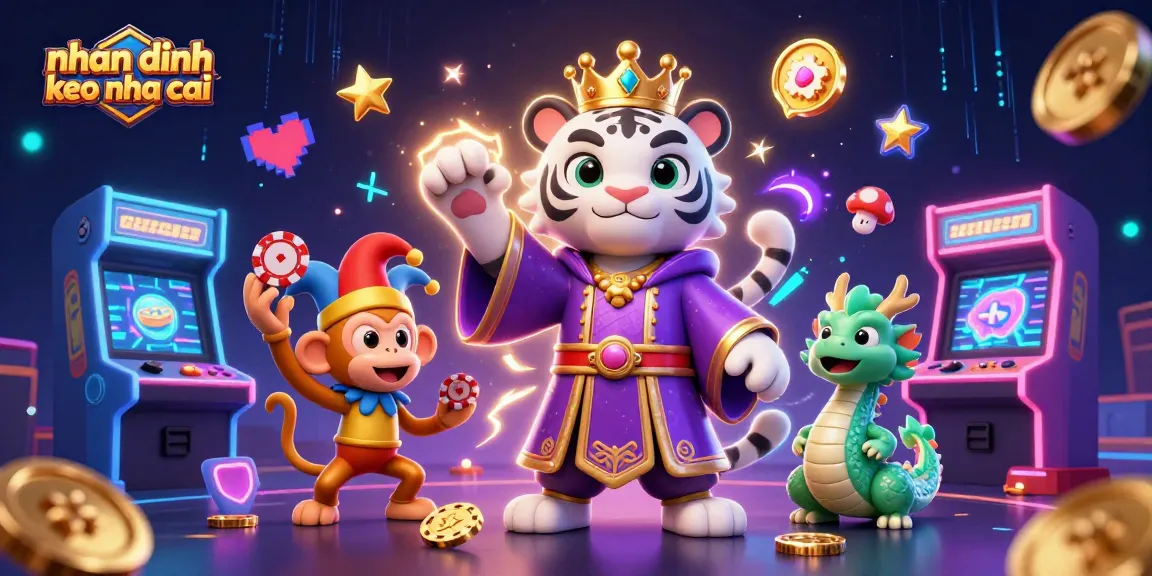Experience exciting betting with nhan dinh keo nha cai surrounded by vibrant casino elements and characters.