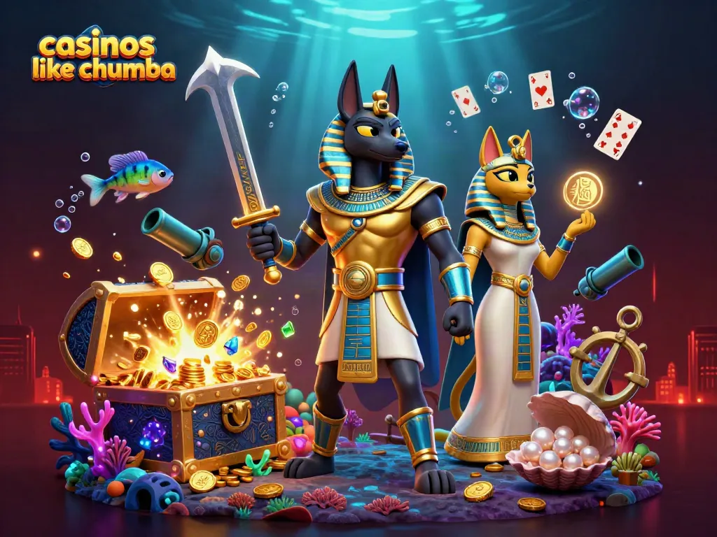 Play exciting games in casinos like Chumba with ancient warrior Anubis and treasure elements.