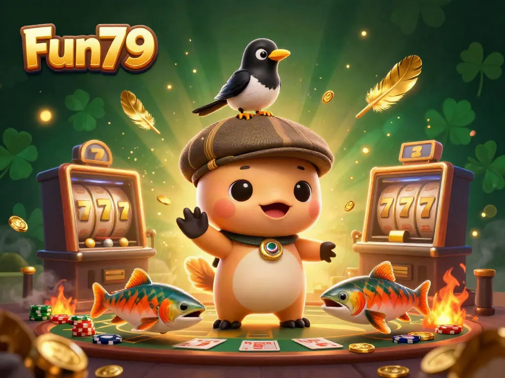 Engage with Fun79's vibrant gaming world featuring Nessie and thrilling casino elements.