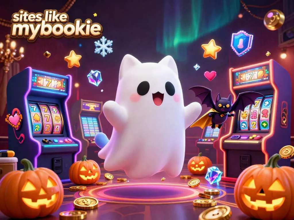 Engage with 3D Casino fun at sites like mybookie featuring a ghost cat and vampire bat.