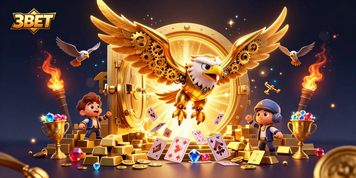 Experience thrilling wins at 3BET with a vibrant casino adventure featuring gold and gem treasures.