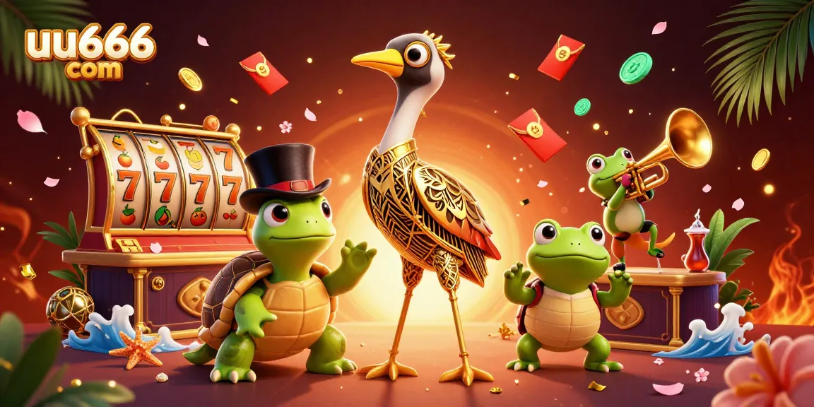 Experience thrilling gameplay with uu666 com's vibrant 3D casino scene featuring striking characters.