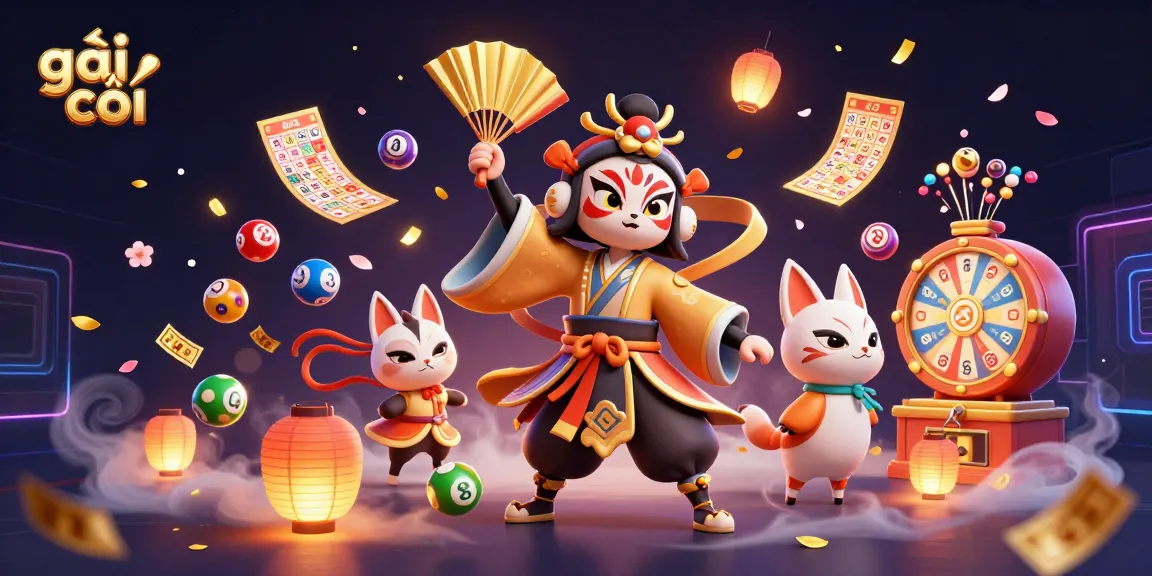 Experience the thrill of gái gọi gaming with a vibrant 3D illustration, featuring dynamic lottery elements.