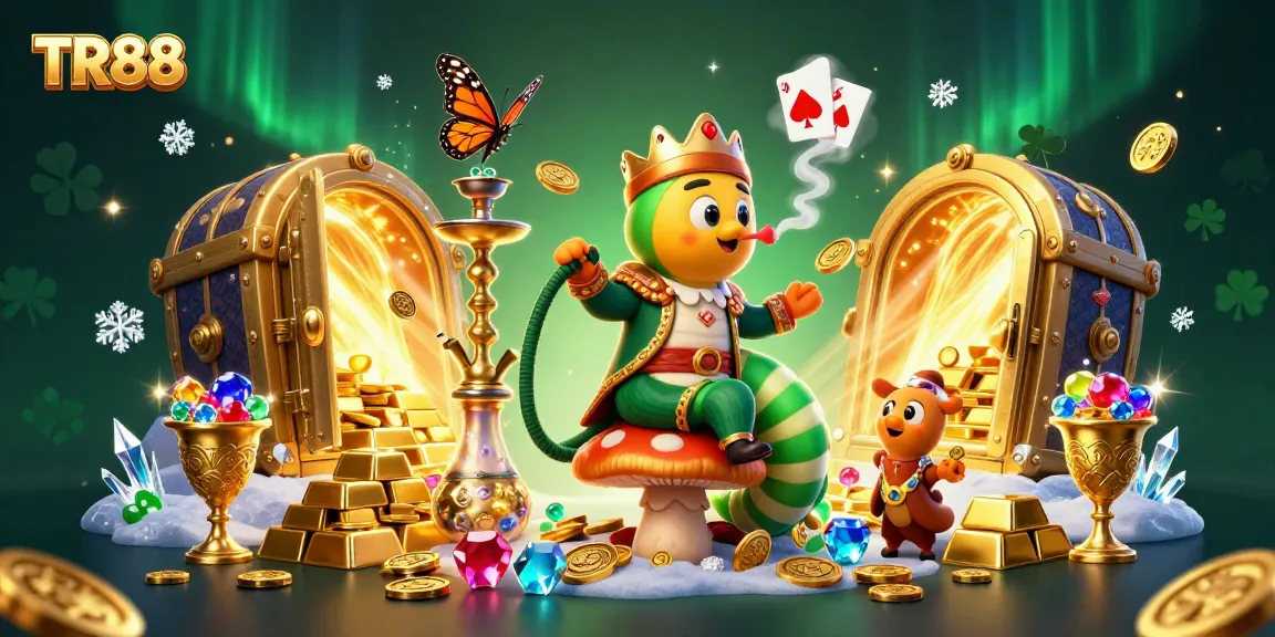 Experience a vibrant online casino world with TR88 featuring dynamic elements and rich imagery.
