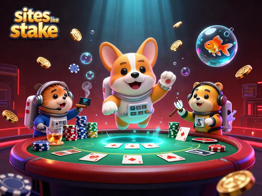Experience exciting gameplay in sites like stake casinos with this dynamic illustration.