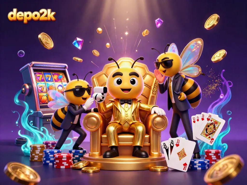 Join the excitement at depo2k with the buzzing mob boss and sparkling casino treasures!