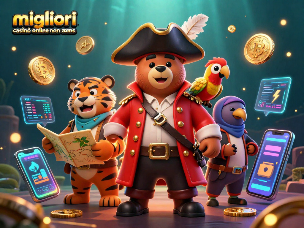 I migliori casinò online non aams offrono emozioni con il fantastico capitano orso pirata e il suo equipaggio.