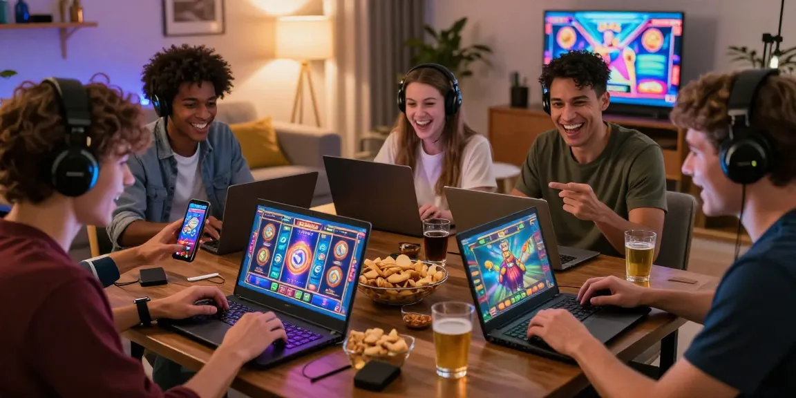 Players enjoying the nx303 login experience with vibrant game graphics and cozy atmosphere.