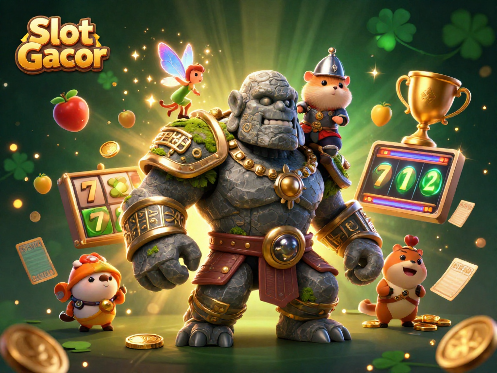 Slot Gacor menyajikan golem penjaga dan peri kecil di dunia kasino yang fantastis.
