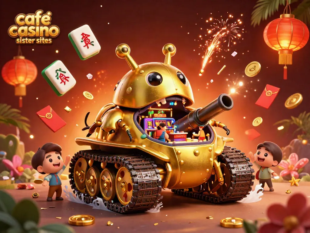 Experience thrilling fun with cafe casino sister sites in a dynamic 3D casino scene.