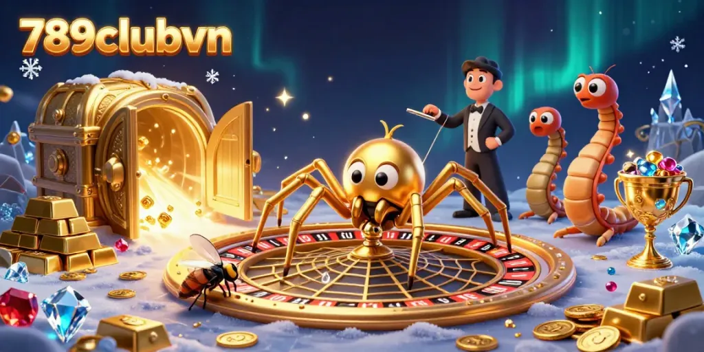 Catch a winning moment at 789clubvn with colorful casino-themed characters, dynamic gambling elements, and dazzling treasures.