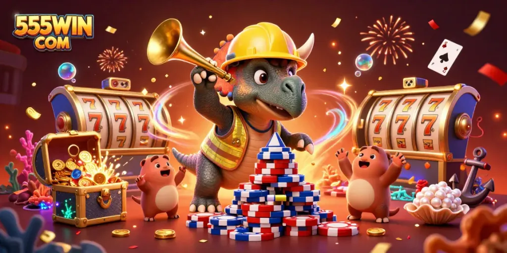 Experience dynamic gaming excitement at 555WIN COM with thrilling slots and celebrations.