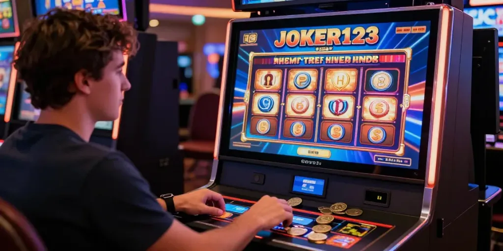 ผู้เล่นสนุกกับเกมสล็อต JOKER130 ในบรรยากาศคาสิโนที่มีความตื่นเต้น